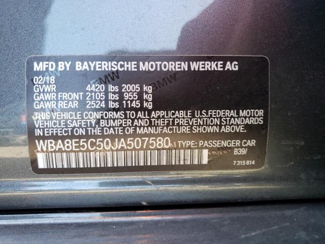 Photo 9 VIN: WBA8E5C50JA507580 - BMW 328 D 