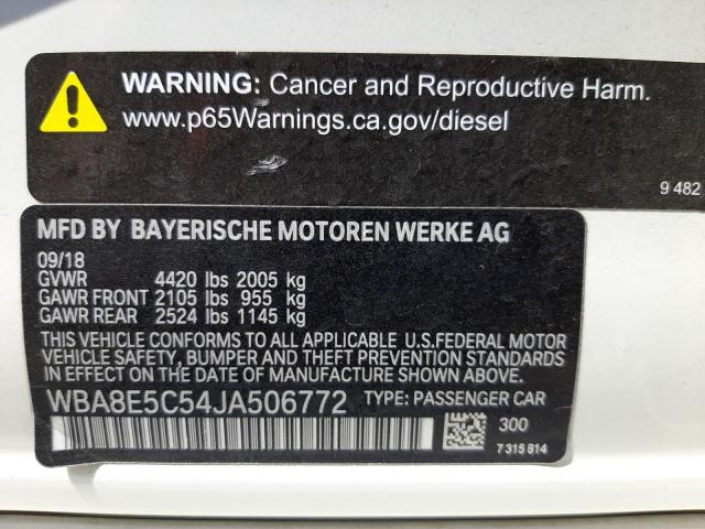 Photo 9 VIN: WBA8E5C54JA506772 - BMW 328 D 