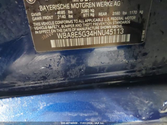 Photo 8 VIN: WBA8E5G34HNU45113 - BMW 320I 