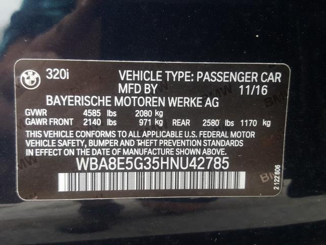 Photo 9 VIN: WBA8E5G35HNU42785 - BMW 320 XI 