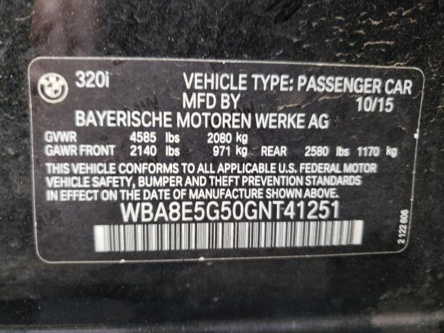 Photo 9 VIN: WBA8E5G50GNT41251 - BMW 320I 