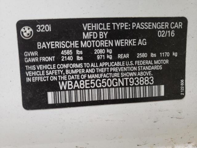 Photo 9 VIN: WBA8E5G50GNT93883 - BMW 320 XI 