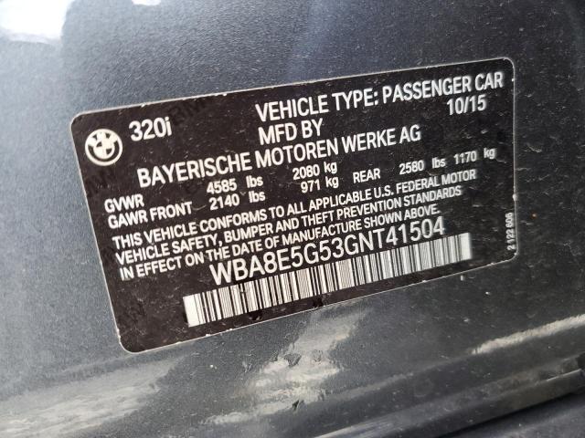 Photo 11 VIN: WBA8E5G53GNT41504 - BMW 320 XI 