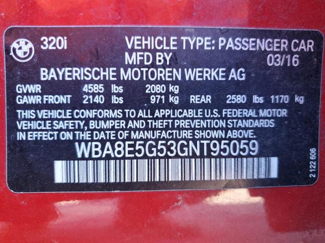 Photo 11 VIN: WBA8E5G53GNT95059 - BMW 3 SERIES 