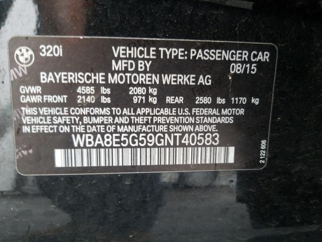 Photo 9 VIN: WBA8E5G59GNT40583 - BMW 320 XI 