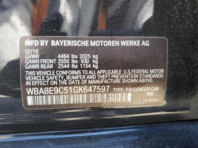 Photo 11 VIN: WBA8E9C51GK647597 - BMW 3 SERIES 