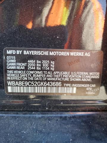 Photo 12 VIN: WBA8E9C52GK643686 - BMW 328 I SULE 