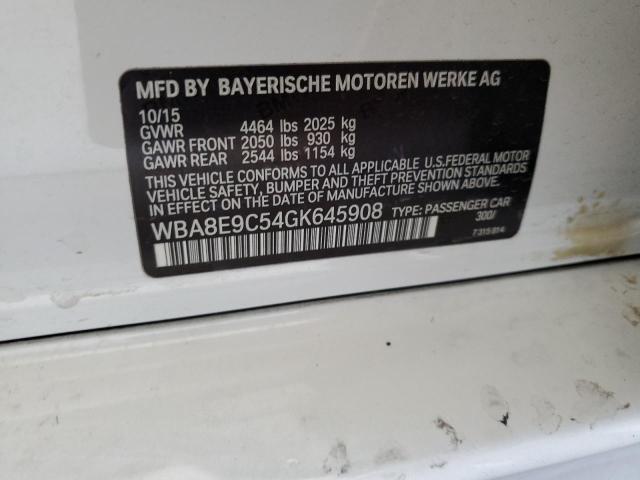 Photo 11 VIN: WBA8E9C54GK645908 - BMW 328 I SULE 