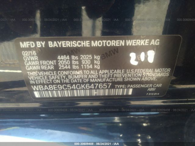 Photo 8 VIN: WBA8E9C54GK647657 - BMW 3 