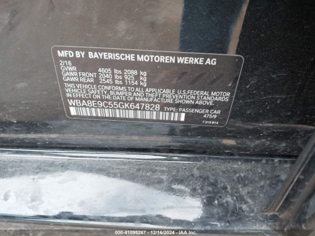 Photo 8 VIN: WBA8E9C55GK647828 - BMW 328I 