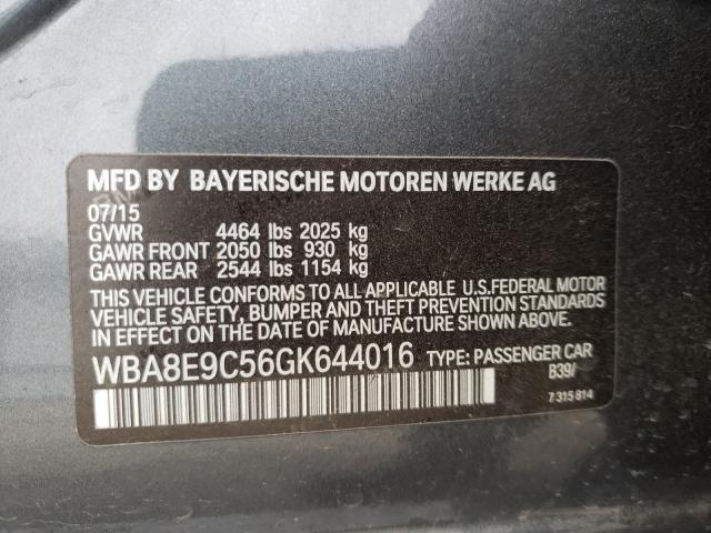 Photo 9 VIN: WBA8E9C56GK644016 - BMW 328 I SULE 