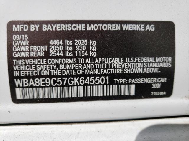 Photo 12 VIN: WBA8E9C57GK645501 - BMW 328 I SULE 