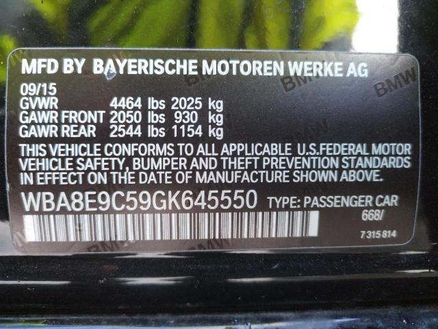 Photo 9 VIN: WBA8E9C59GK645550 - BMW 328 I SULE 