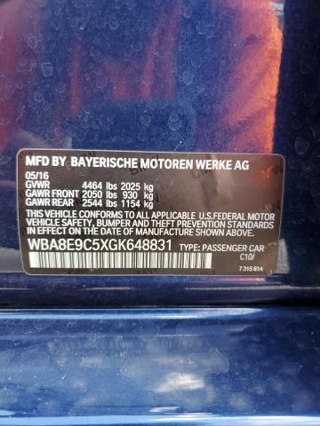 Photo 11 VIN: WBA8E9C5XGK648831 - BMW 3 SERIES 