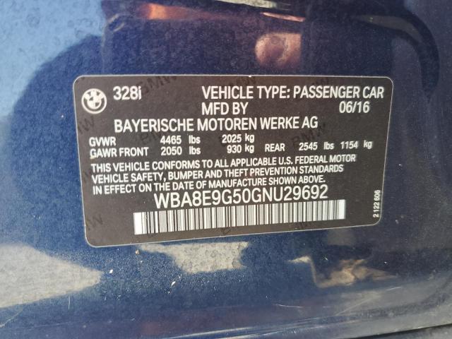 Photo 11 VIN: WBA8E9G50GNU29692 - BMW 328 I SULE 