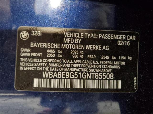 Photo 11 VIN: WBA8E9G51GNT85508 - BMW 328 I SULE 