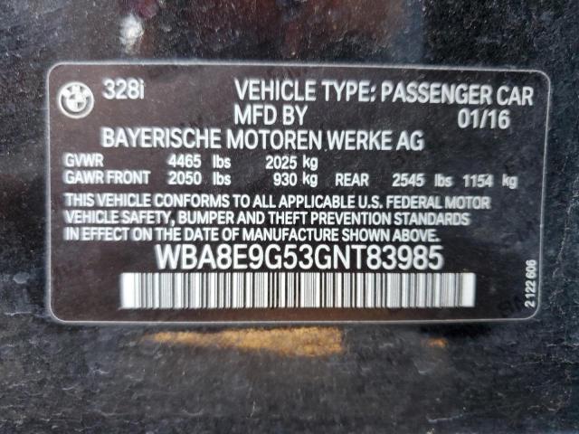 Photo 9 VIN: WBA8E9G53GNT83985 - BMW 328 I SULE 