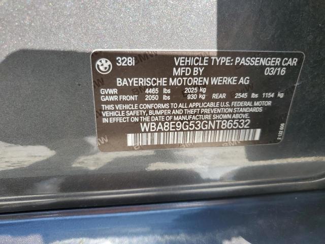 Photo 9 VIN: WBA8E9G53GNT86532 - BMW 328 I SULE 