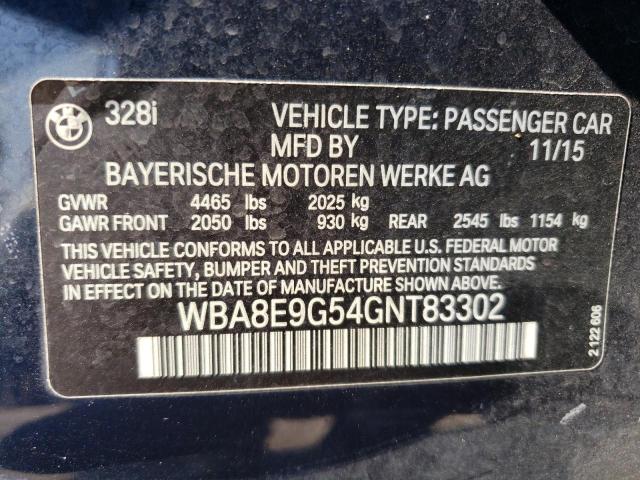 Photo 12 VIN: WBA8E9G54GNT83302 - BMW 328 I SULE 