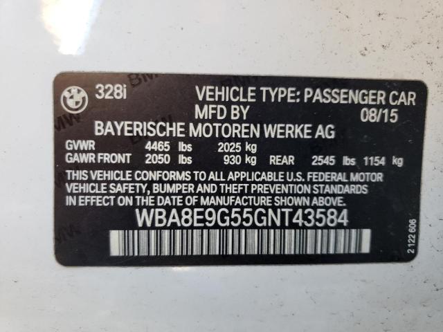 Photo 9 VIN: WBA8E9G55GNT43584 - BMW 328 I SULE 