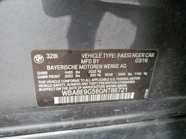 Photo 11 VIN: WBA8E9G56GNT86721 - BMW 328 I SULE 