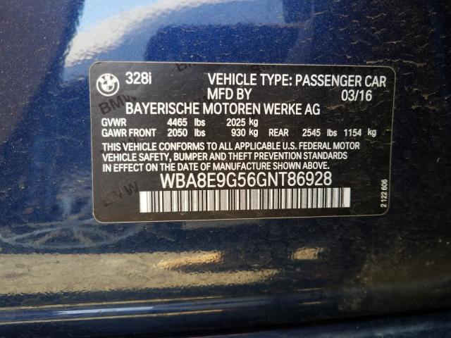 Photo 9 VIN: WBA8E9G56GNT86928 - BMW 328 I SULE 