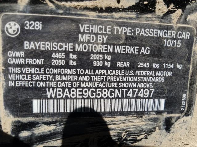 Photo 9 VIN: WBA8E9G58GNT47497 - BMW 328 I SULE 