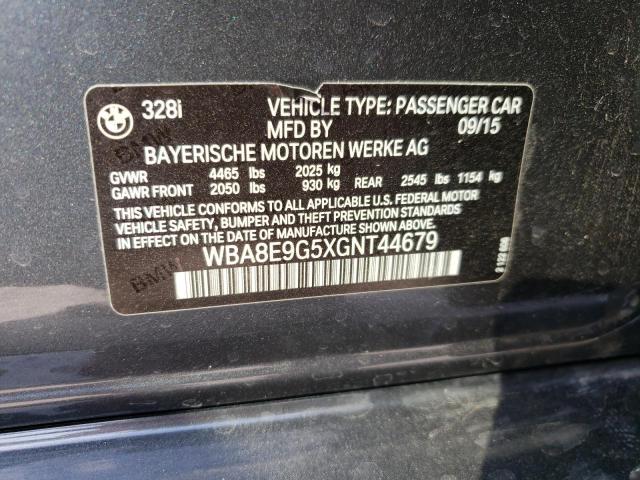 Photo 9 VIN: WBA8E9G5XGNT44679 - BMW 328 I SULE 