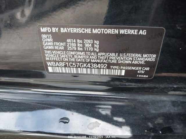 Photo 8 VIN: WBA8F1C57GK438492 - BMW 328D 