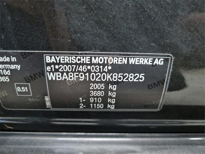 Photo 6 VIN: WBA8F91020K852825 - BMW 3 BERLINE 