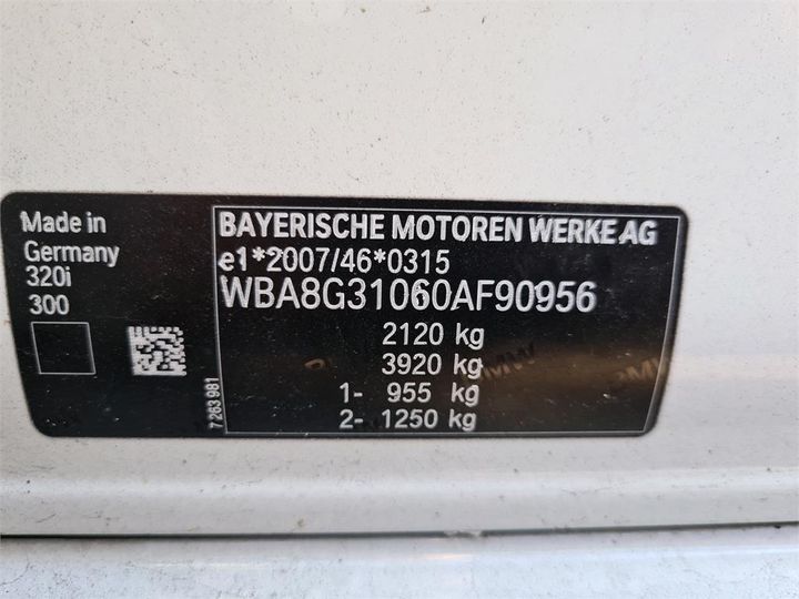 Photo 14 VIN: WBA8G31060AF90956 - BMW 3-SERIE TOURING 