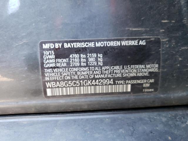 Photo 11 VIN: WBA8G5C51GK442994 - BMW 328 XI 