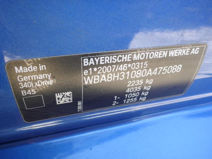 Photo 9 VIN: WBA8H31080A475088 - BMW SERIA 3 