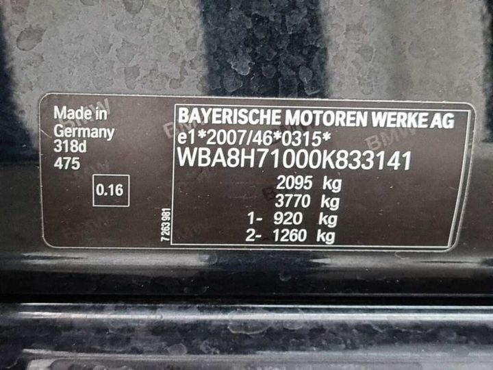 Photo 31 VIN: WBA8H71000K833141 - BMW 318D 