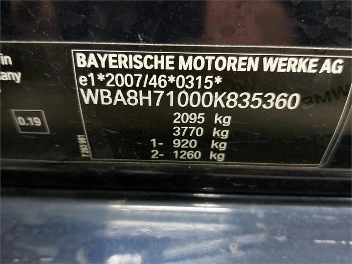 Photo 6 VIN: WBA8H71000K835360 - BMW 3 TOURING 