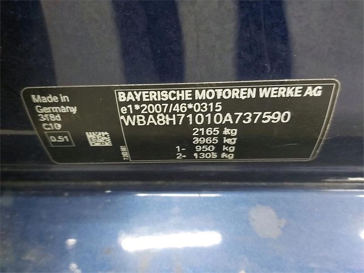 Photo 6 VIN: WBA8H71010A737590 - BMW 3 