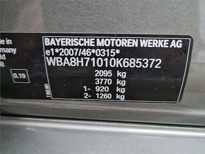 Photo 12 VIN: WBA8H71010K685372 - BMW 3 TOURING DIESEL - 2015 