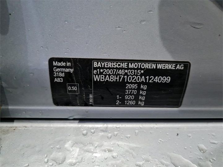 Photo 6 VIN: WBA8H71020A124099 - BMW 3 TOURING 