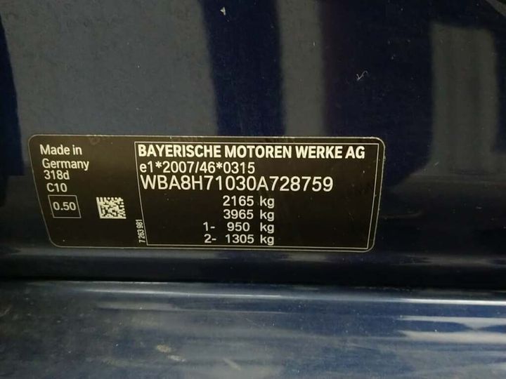 Photo 26 VIN: WBA8H71030A728759 - BMW 318D 