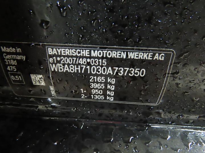 Photo 13 VIN: WBA8H71030A737350 - BMW 3 TOURING 