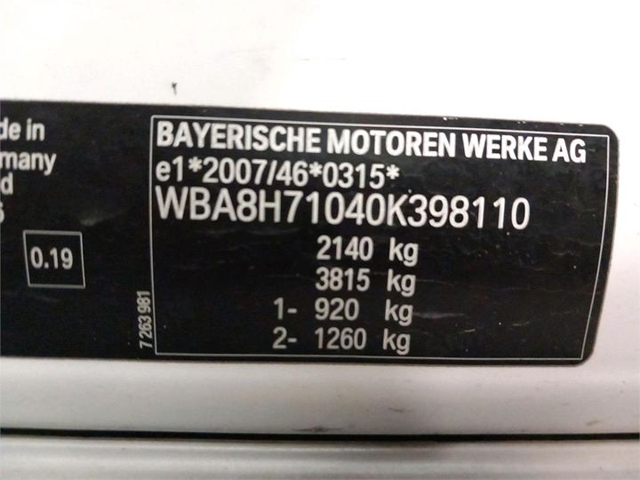 Photo 6 VIN: WBA8H71040K398110 - BMW 3 TOURING 