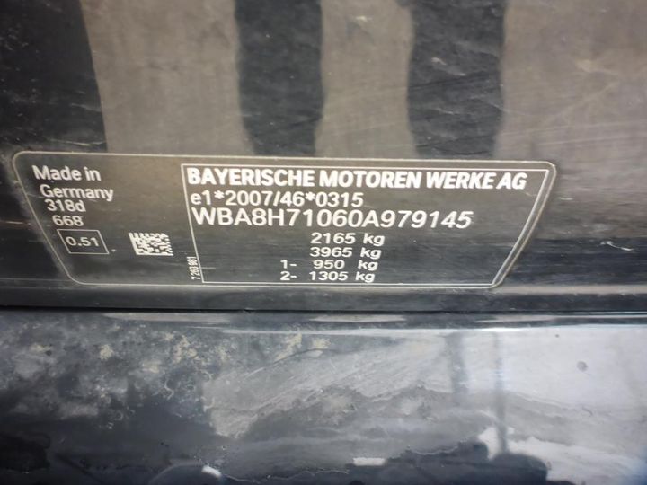 Photo 20 VIN: WBA8H71060A979145 - BMW SERIA 3 