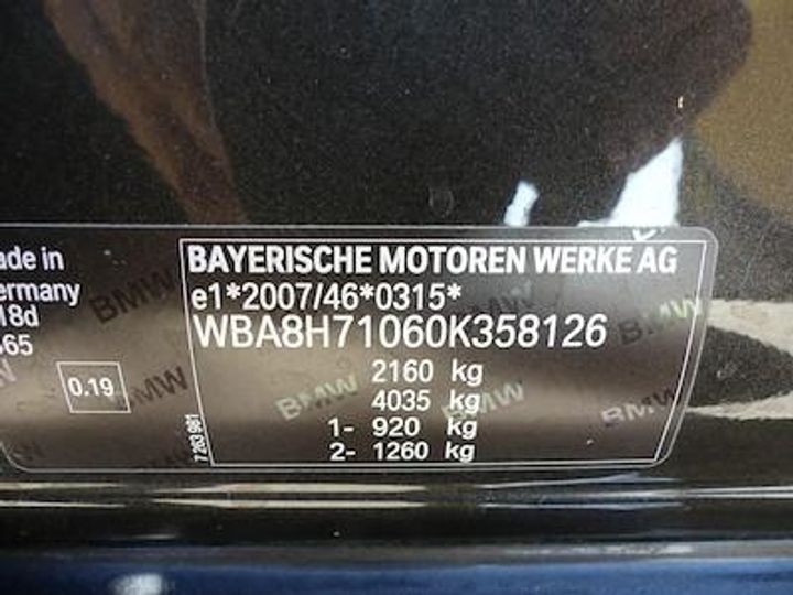 Photo 12 VIN: WBA8H71060K358126 - BMW 3 TOURING DIESEL - 2015 