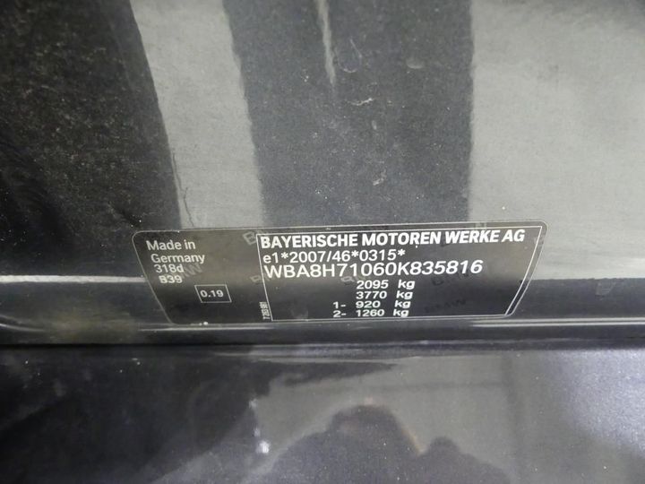 Photo 3 VIN: WBA8H71060K835816 - BMW 3 TOURING -2015 