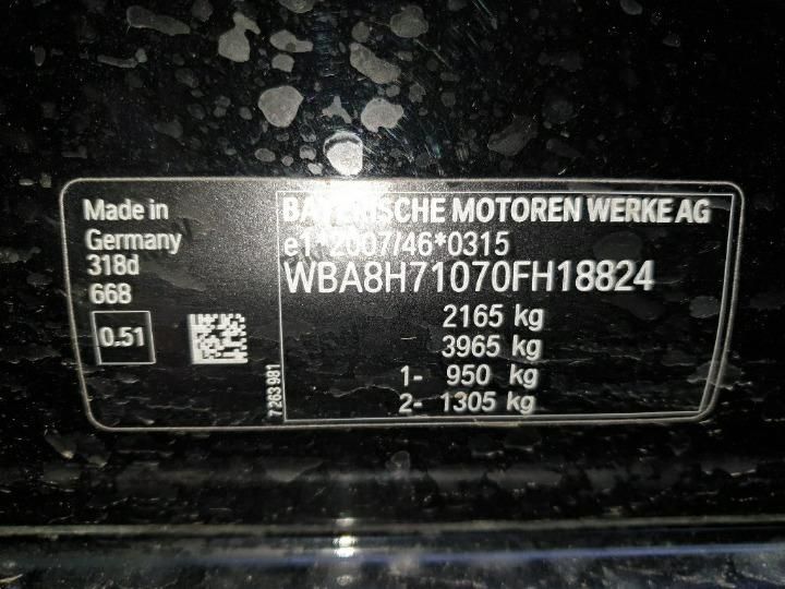 Photo 8 VIN: WBA8H71070FH18824 - BMW 3 SERIES TOURING 