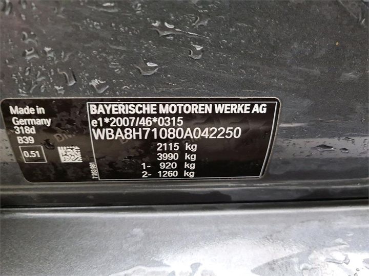 Photo 6 VIN: WBA8H71080A042250 - BMW 3 