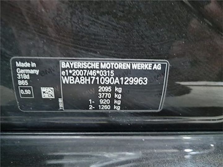 Photo 11 VIN: WBA8H71090A129963 - BMW 3 TOURING DIESEL - 2015 