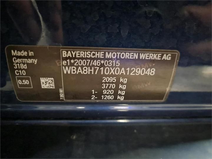 Photo 6 VIN: WBA8H710X0A129048 - BMW 3 SERIES TOURING 