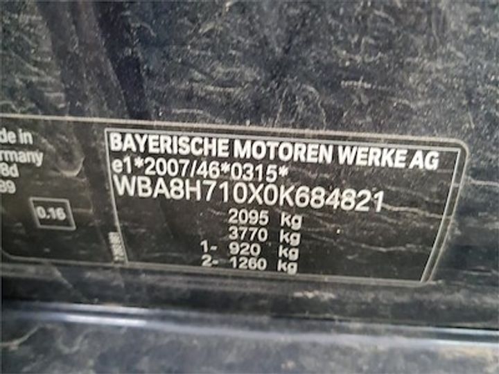 Photo 12 VIN: WBA8H710X0K684821 - BMW 3 TOURING DIESEL - 2015 