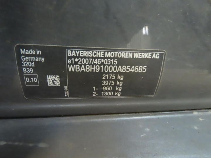 Photo 13 VIN: WBA8H91000A854685 - BMW 3 TOURING 